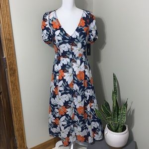 {lulus} blue floral dress